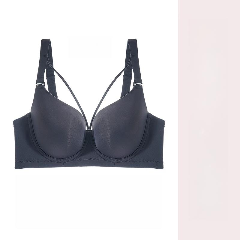Large-sized Bras Women's Seamless Underwear Women's Gathering Bras Top Support Breathable Thin Soft Steel Coil Bras Push Up Bra