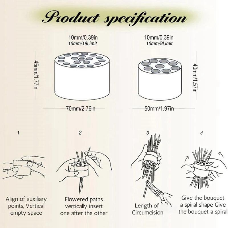 Spiral Ikebana Stem Holder Ring for Flowers DIY Wedding Flower Bouquet Kit Twister Flower Arrangement Holder Table Centerpiece