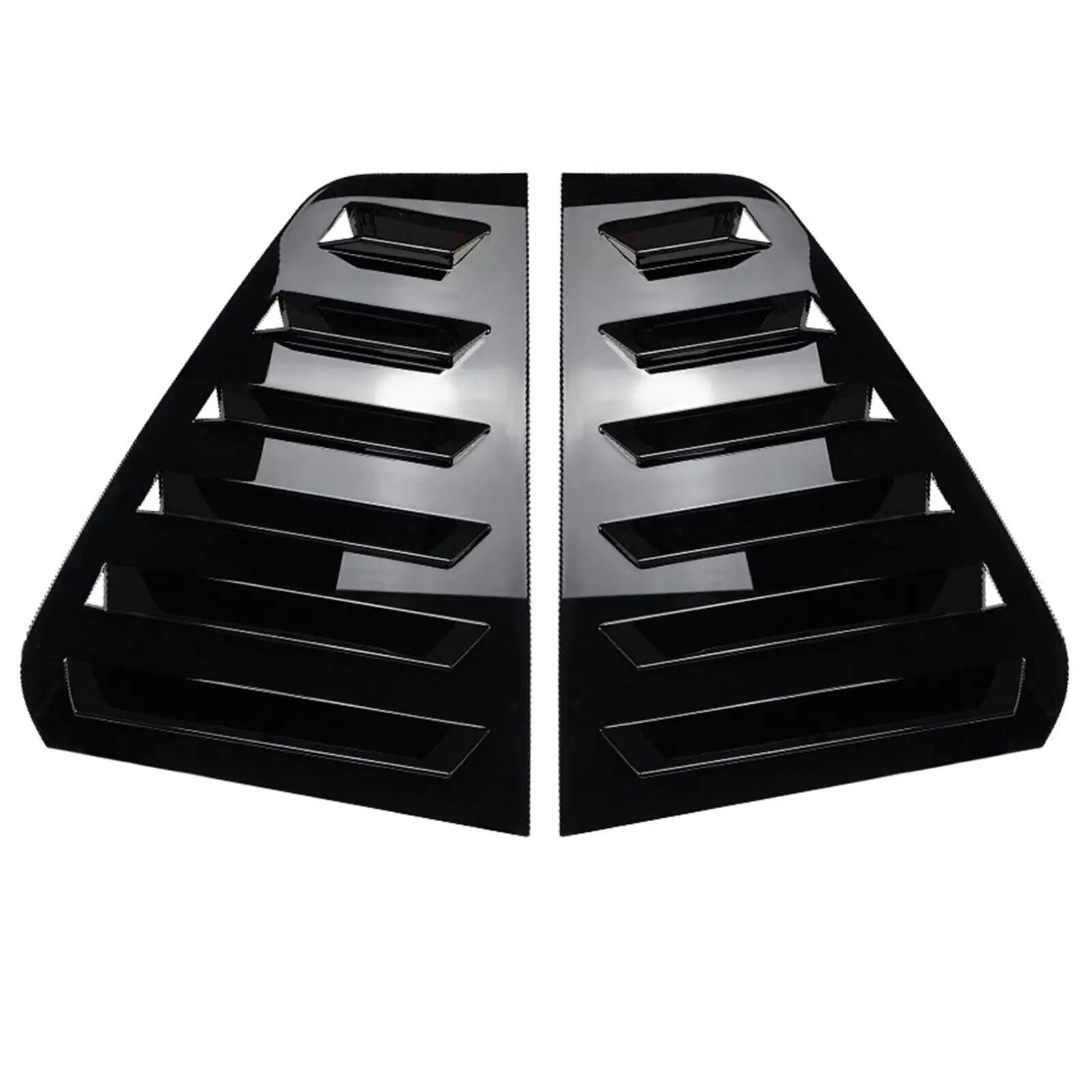 

For VW Golf 6 MK6 2008-2012 Car Rear Louver Window Side Shutter Cover Trim Sticker Vent Scoop ABS Carbon Fiber Black Accessories