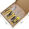 3PC Professional Garden Scissors for Branch Trimming Fruit Tree Pruning Heavy Duty Household Gardening Shears Stainless steel