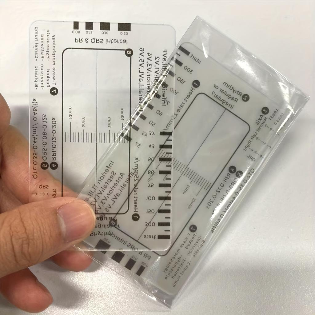 ECG 7 Step Ruler Heartbeat ECG Observation Step Ruler