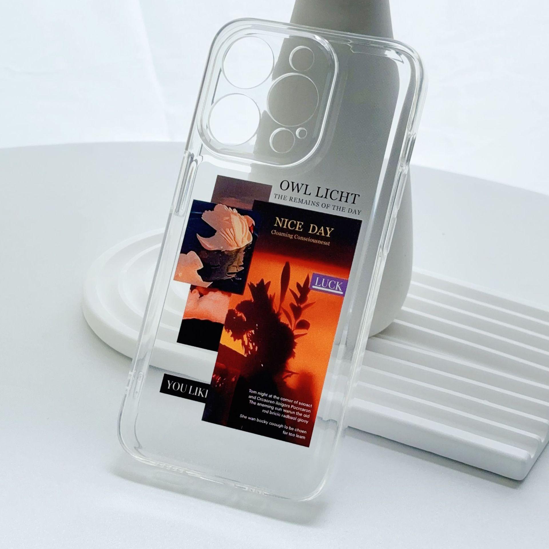 

Иллюстрация Закат Подходит для защитного чехла для iPhone11 12 Прохладный ветер 13 Полное покрытие 14 Apple 15 Promax Чехол для мобильного телефона Apple 7/8P