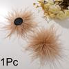 1Pc Feather Headwear Fashion Bridal Hairband Exquisite Ostrich Feathers Brooch Pin DIY Clothing Accessories Ostrich Feather