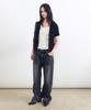 INSILENCE WOMEN Half Sleeve Hooded Zip-Up Knit Black