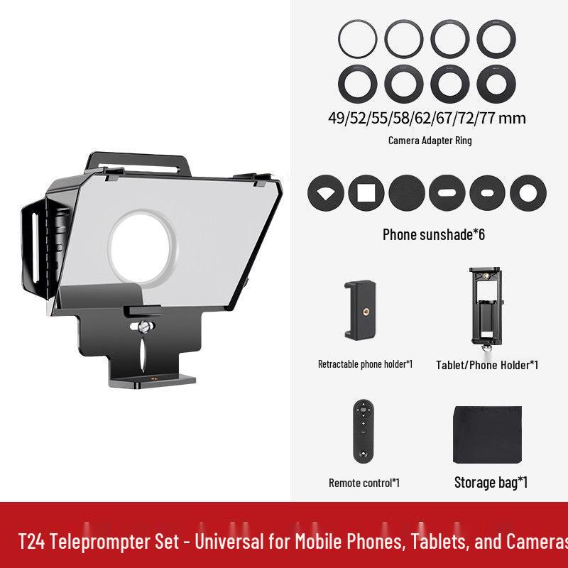 Ruifutu Portable Teleprompter for DSLR and Mobile Devices