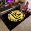 BSC Fußball Gelb und Schwarz Unity Teppich Büro Teppich, Stuhl Teppich, Dekor Teppich Wohnzimmer Schlafzimmer Matte, Große Größe Fan Geschenke Weihnachtsgeschenke