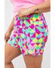 Azura Exchange Geometric High Waisted Athletic Shorts