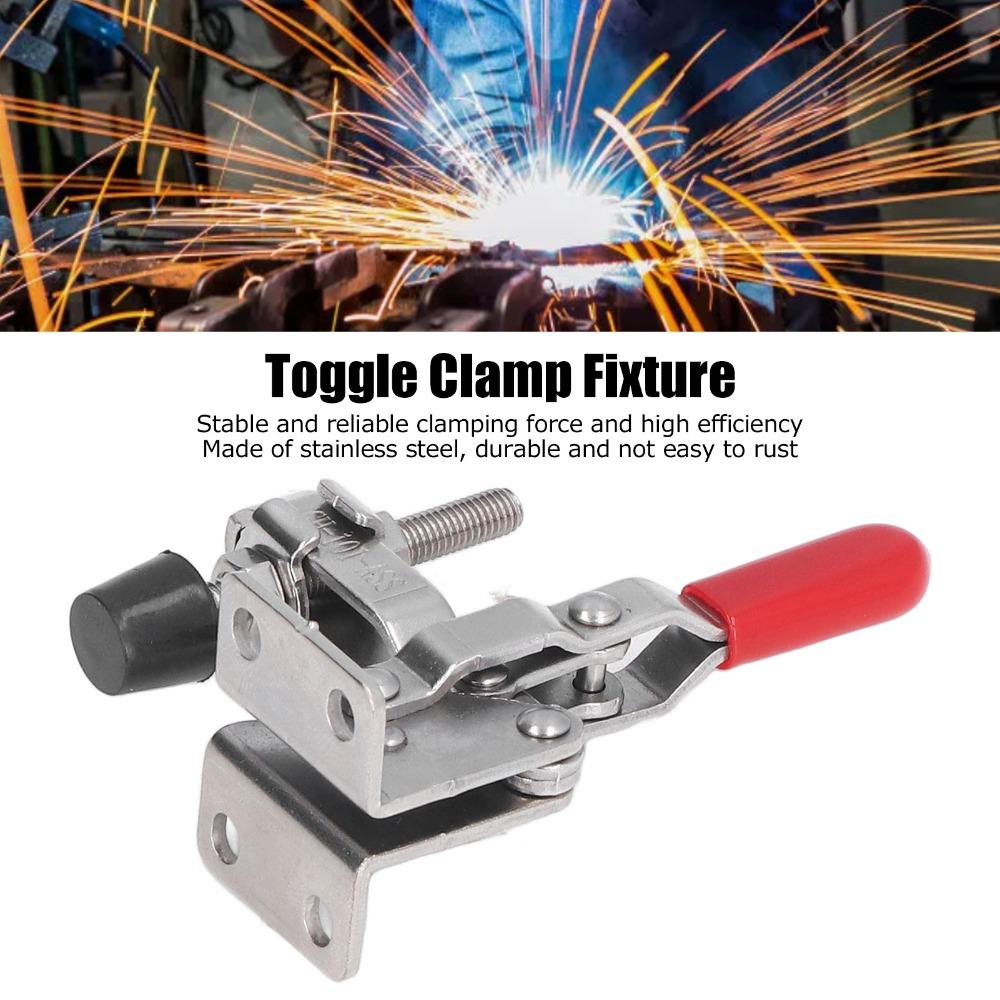 Silver Toggle Clamp Antislip Hand Clamp Tool Heavy Vertical Toggle Clamp  Household