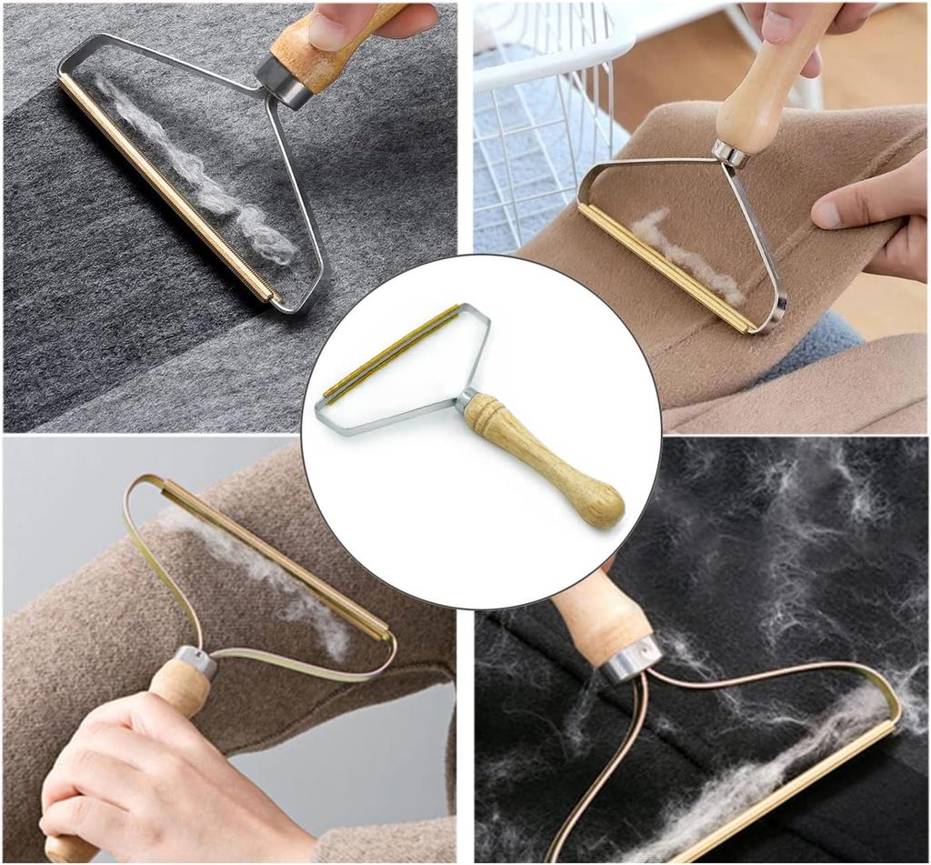 Portable Manual Fabric Shaver Double Sided Lint Remover for Sweaters Coats Pet Hair Gentle On Clothes Suitable for Sofa Home Use