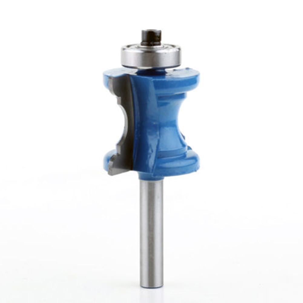 Blue Router Bit Concave Nose Engraving Machine No Burr No Edges Shank 1/4 Inch Smooth Cutting Woodworking Tool