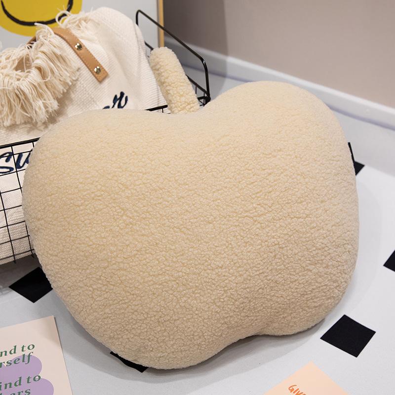 

Cartoon Apple Throw Pillow Plush Toy Red Apple Doll Home Sofa Pillow Cushion Girl Soothing Rag Doll 45*35cm（0.5kg）