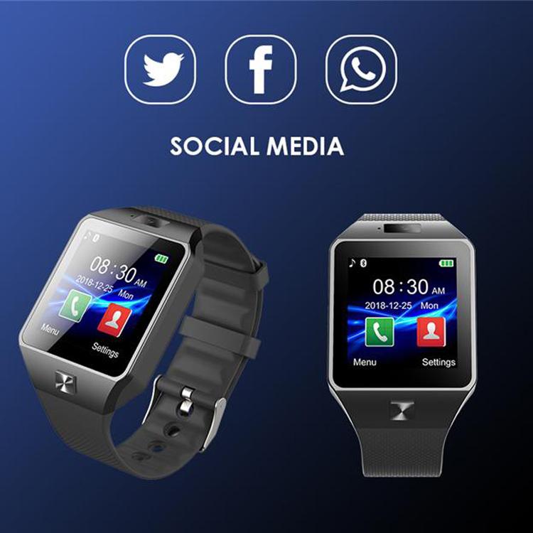 Original DZ09 Smart Watch Bluetooth Wearable Devices Smart Wristwatch For iPhone Android Phone Watch With Camera Clock SIM TF