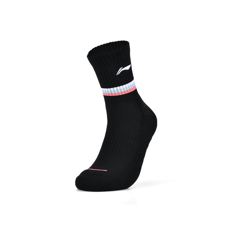 Li Ning Crew Socks Unisex Black AWST057-2 F