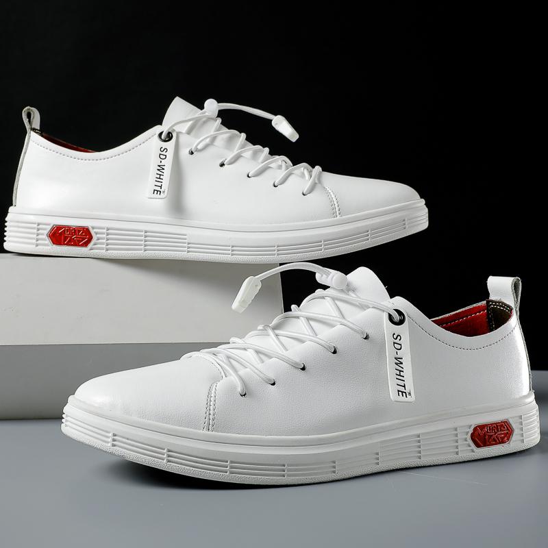 Fashion Fashion Brand Simple White Men's Leather Casual Shoes High-quality Brand Office Business Formal Shoes Men's Sports Oxford Shoes