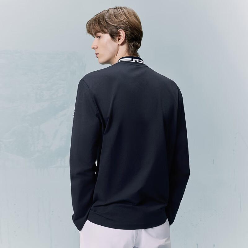 J.LINDEBERG Men's Performance Long-Sleeve Polo Shirt 52533Y004