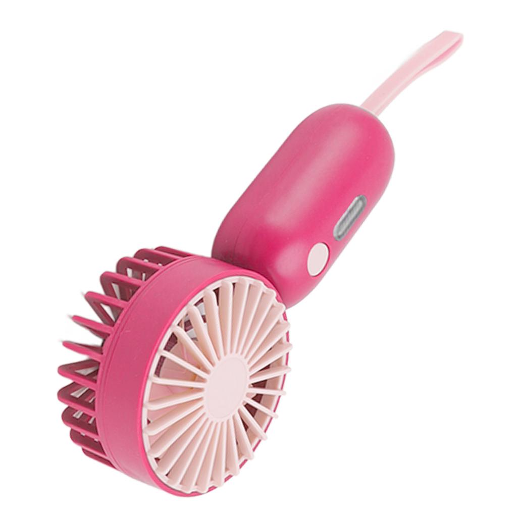 Handheld Fan 3 Speed Modes USB Charging Mute Mini Portable Easy Control Mini Portable Fan for Home