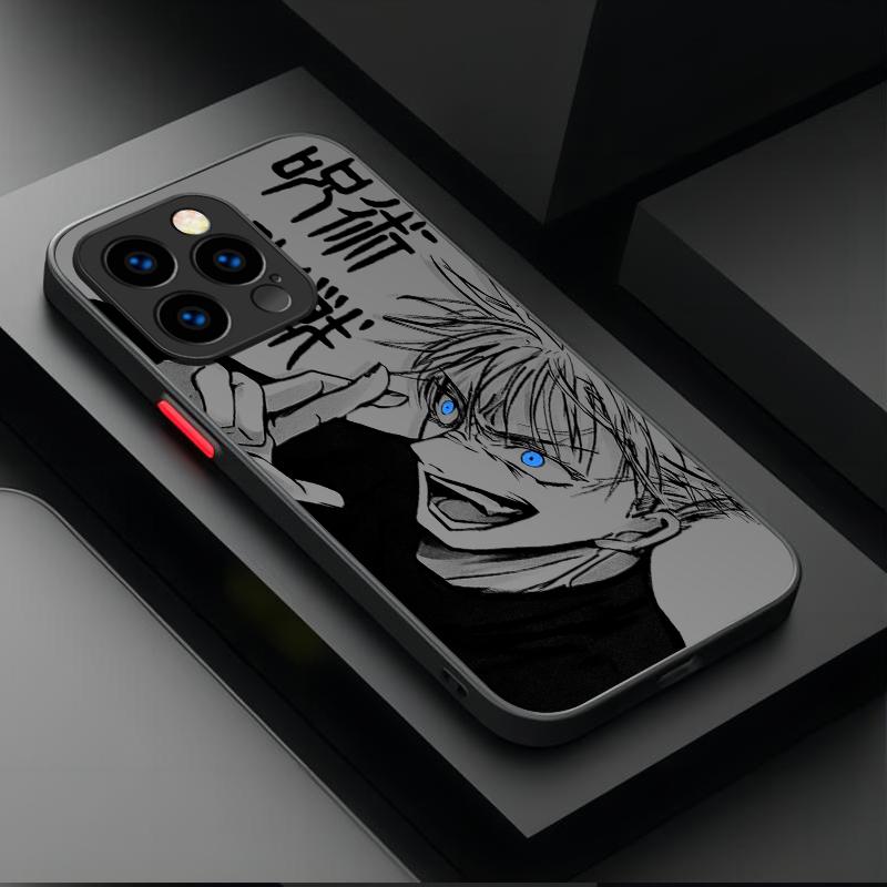 Anime Jujutsu Kaisen Gojo Satoru Und Sukuna Hülle Für iPhone 17 Air 15 16E 16 14 13 12 11 Pro Max XR 7 8 Plus SE 2020 Hartschalenhülle