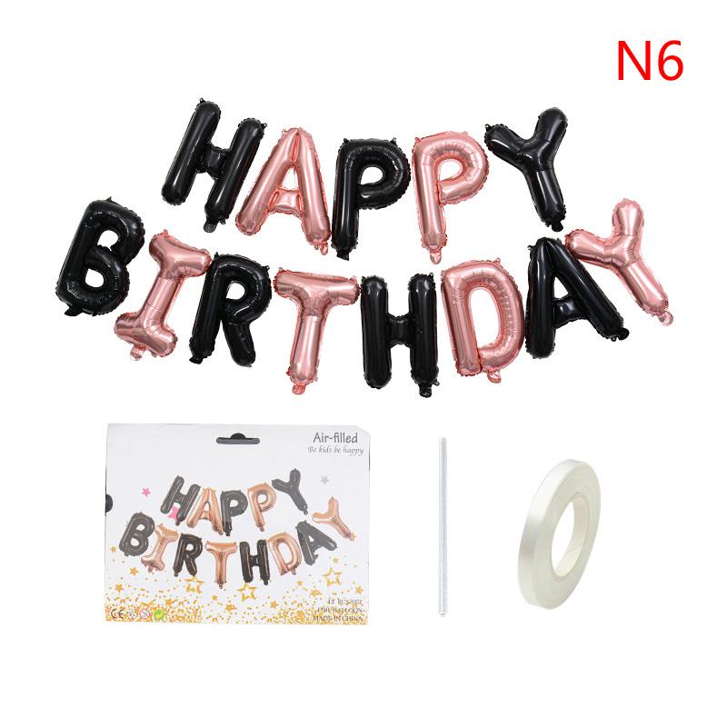 13pcs Alphabet Balloon 16 Inch Letter Foil Ballons Anniversary Birthday Party Decorations Wedding Decor