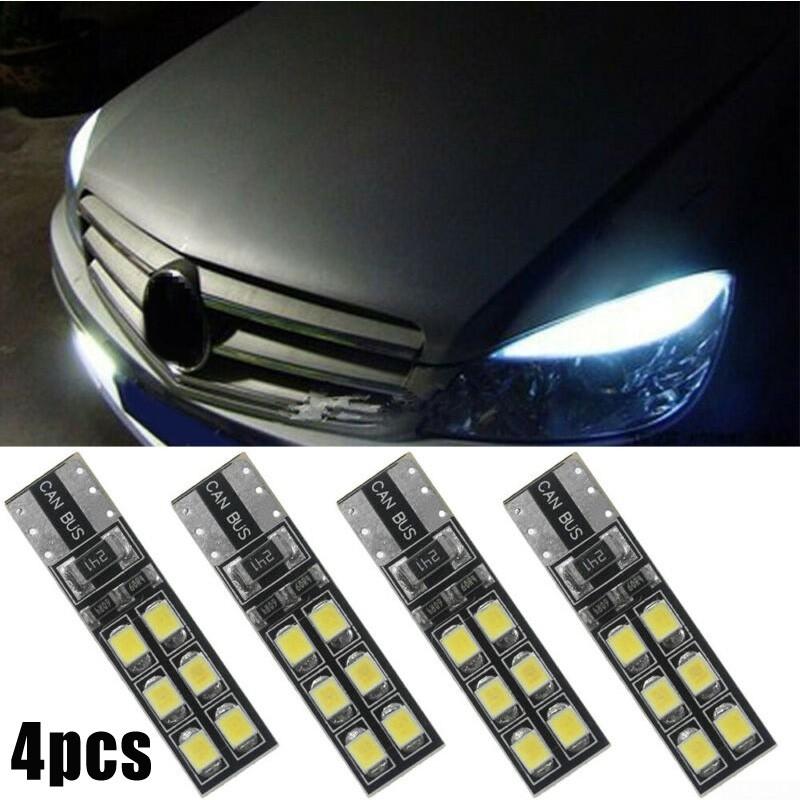 Car LED Lights 6000K White Eyebrow DC12V T10-12SMD-2835 Bulbs Portable