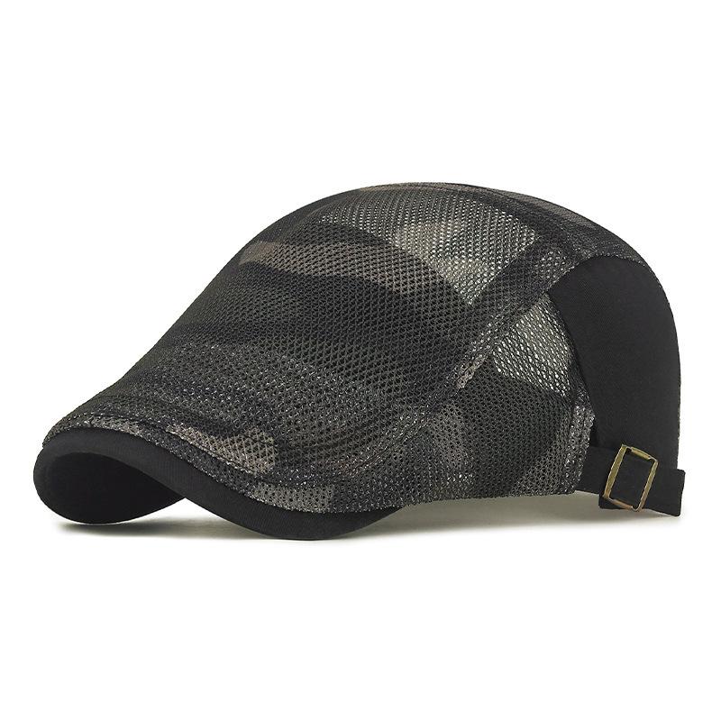 Camouflage Mesh Beret: Men's Breathable Outdoor Sun Hat