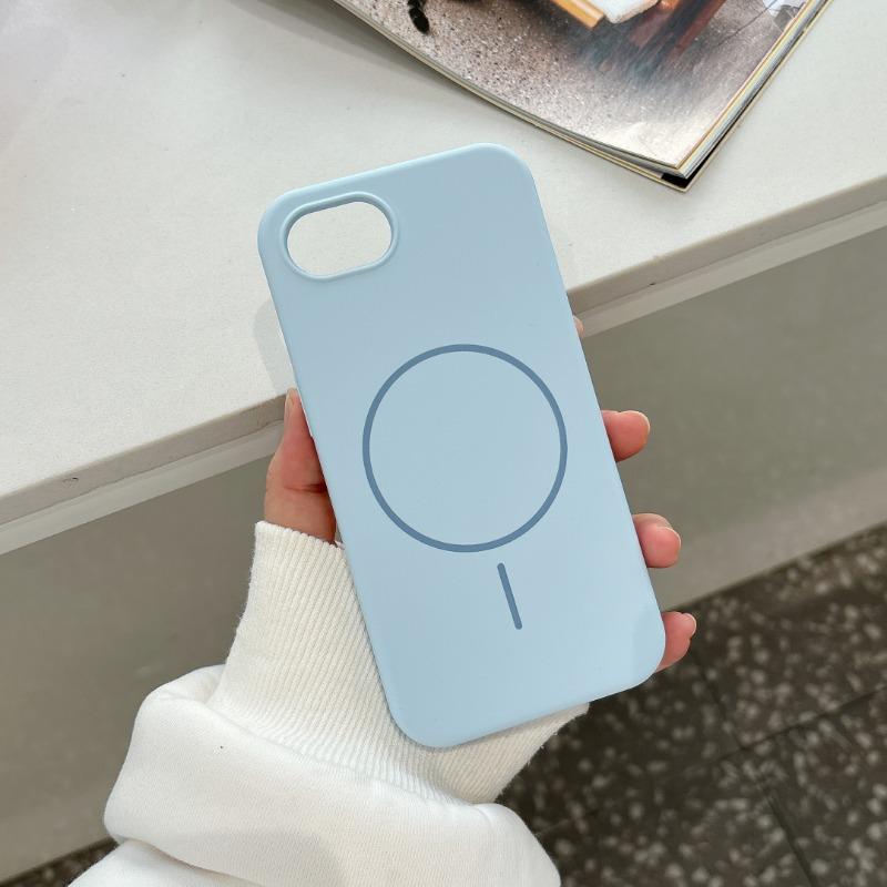 

16E Official Liquid Silicone Magsafe Case for iPhone 16E SE4 Magnetic Wireless Charging Protector Soft Matte Cases Cover For iPhone 16E