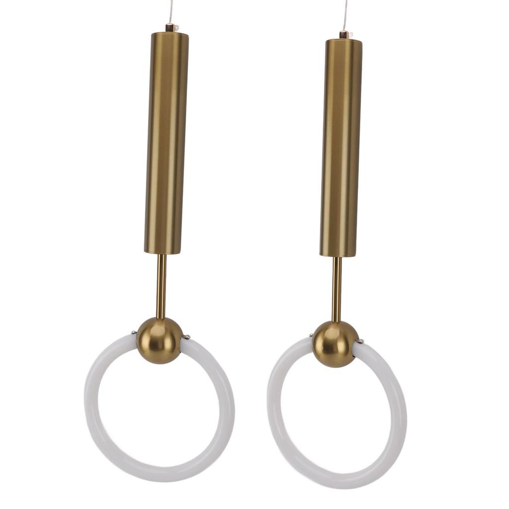 Modern LED Pendant Light Warm Light Decorative Hanging Lamp Circular Ceiling Light for Bedroom