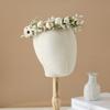 Vintage Artificial Wreath Boho Adjustable Hair Band Simulation Floral Garland Wedding Bridal Flower