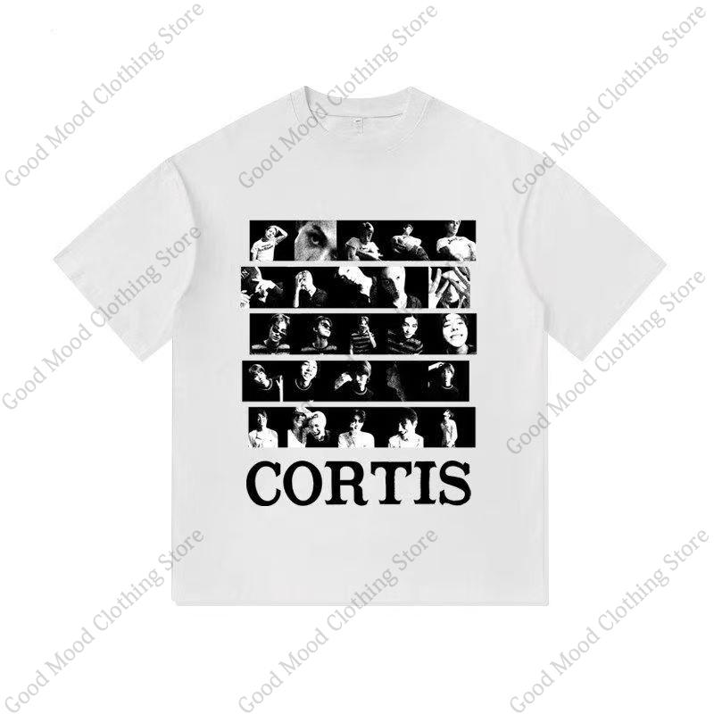 CORTIS Print T Shirt Fashion Street Hip Hop Retro JUHOON KEONHO SEONGHYEON Print Tshirt Kpop Fans Cotton Short Sleeve Tee Tops
