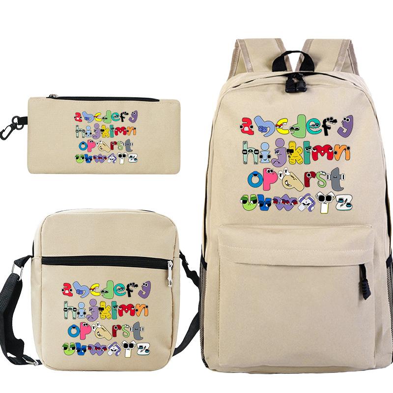 Game Alphabet Lore Alphabet Legend School Bag Backpack Shoulder Bag Pencil Case
