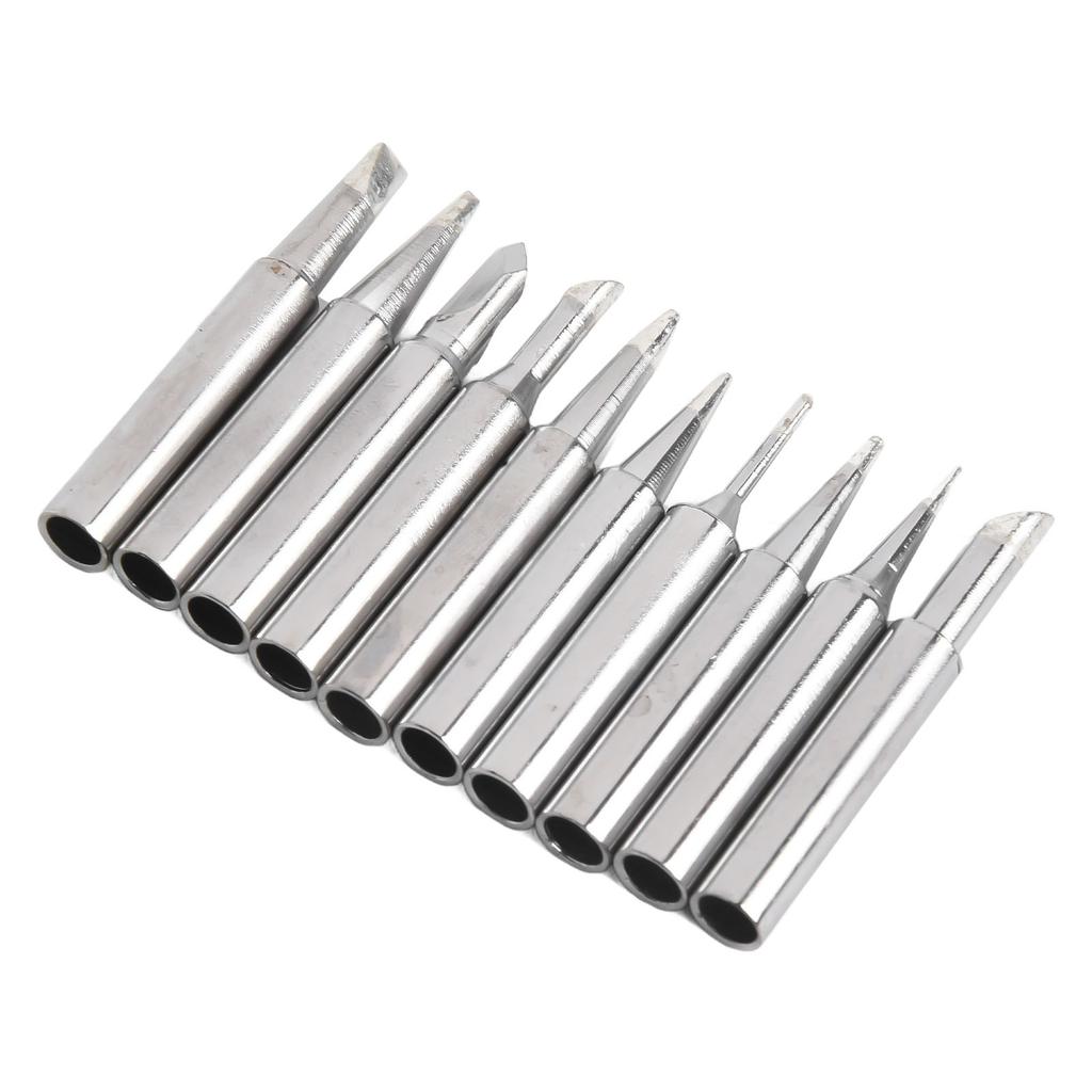 10pcs Soldering Iron Tips 900M-T-B-C Lead-free Welding Tips Copper Base For Rework Soldering Station Welding Equipment Accessory