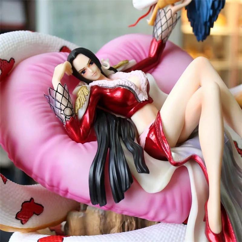 One Piece Snake Pattern Pvc Resin Model Boa Hancock Figure Snake Princess Gk Statue Trendy Anime Collectible Decorative Toy Gift