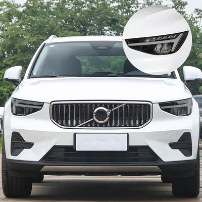 Dla Volvo XC40 2018-2026 Błyszczący Dymny Czarny Wstępnie Wycięta Folia Ochronna na Reflektory Samochodowe z TPU Zestaw PPF Pokrycie z Winylu Odporne na Zarysowania