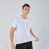 Unisex Quick-Dry Short Sleeve Running T-shirt - Solid Color Sportswear