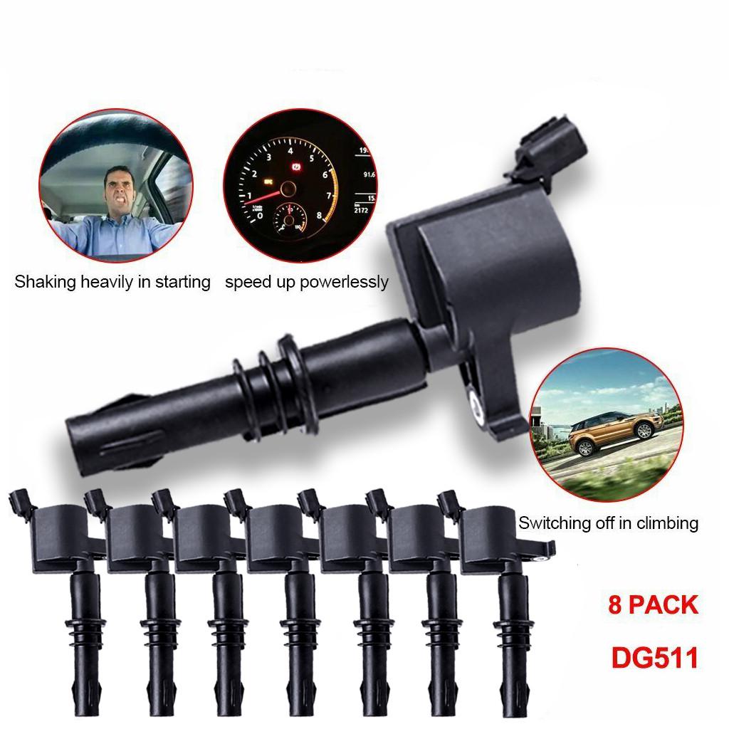 8 Pack DG511 Ignition Coil On Plug For Ford F-150 Expedition 4.6L 5.4L 2004-2008