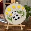 4 Pack Animal DIY Embroidery Stitches Practice Kit with Embroidery Hoop Needlework Craft for Beginners Gift for Craft Lovers
