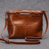 Nuova Valigeria Retro Europea e Americana, Pelletteria, Borsa Tote Monocolore, Borsa a Tracolla Retro da Donna in Vera Pelle, Monospalla