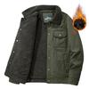 Men's Winter Lamb Wool Lined Casual Jacket - Warm, Middle-Aged Style, Plus Velvet Thickness