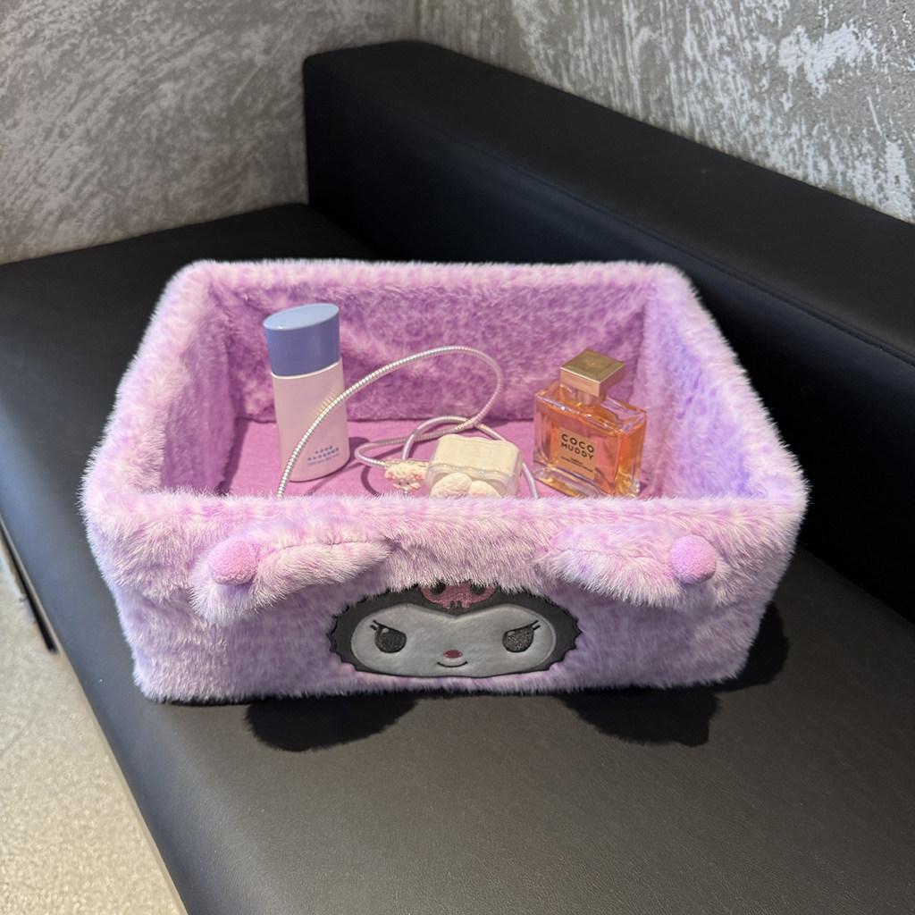 My Melody Doll Kuromi Cinnamoroll Organizing Storage Baskets Desktop Storage Container Storage Box Girl Gifts