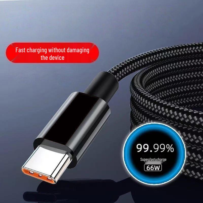 

Braided Transparent 240W Type-C Super Fast Charging Cable for Huawei, Honor, Xiaomi, Oppo