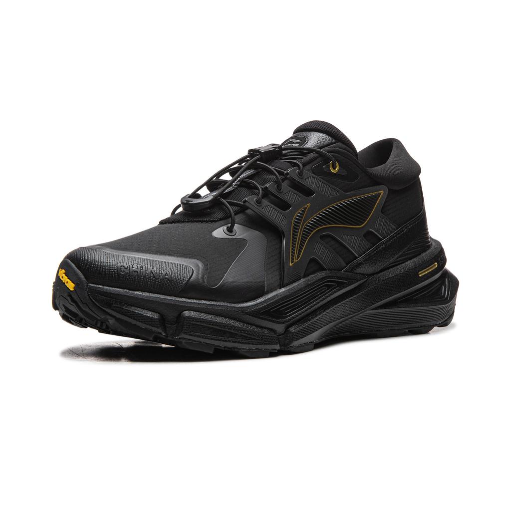 Li Ning Dämpfung Rutschfest Abriebfest Niedrig geschnitten Freizeitschuhe Unisex Schwarz AGLV257-2