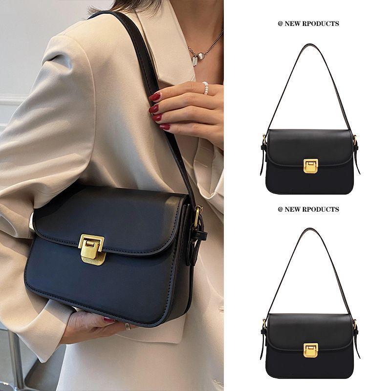 2025 new high-end trend autumn simple retro fashion shoulder women's bag texture crossbody versatile small square bag
