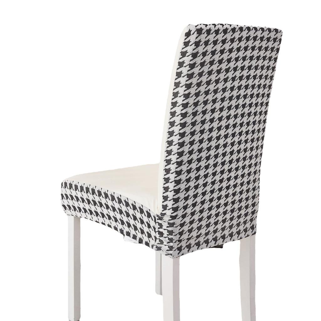 New Fashion Houndstooth Leather Double-compiled Chair Cover Home Dustproof Chair Cover Elastic Chair Cover