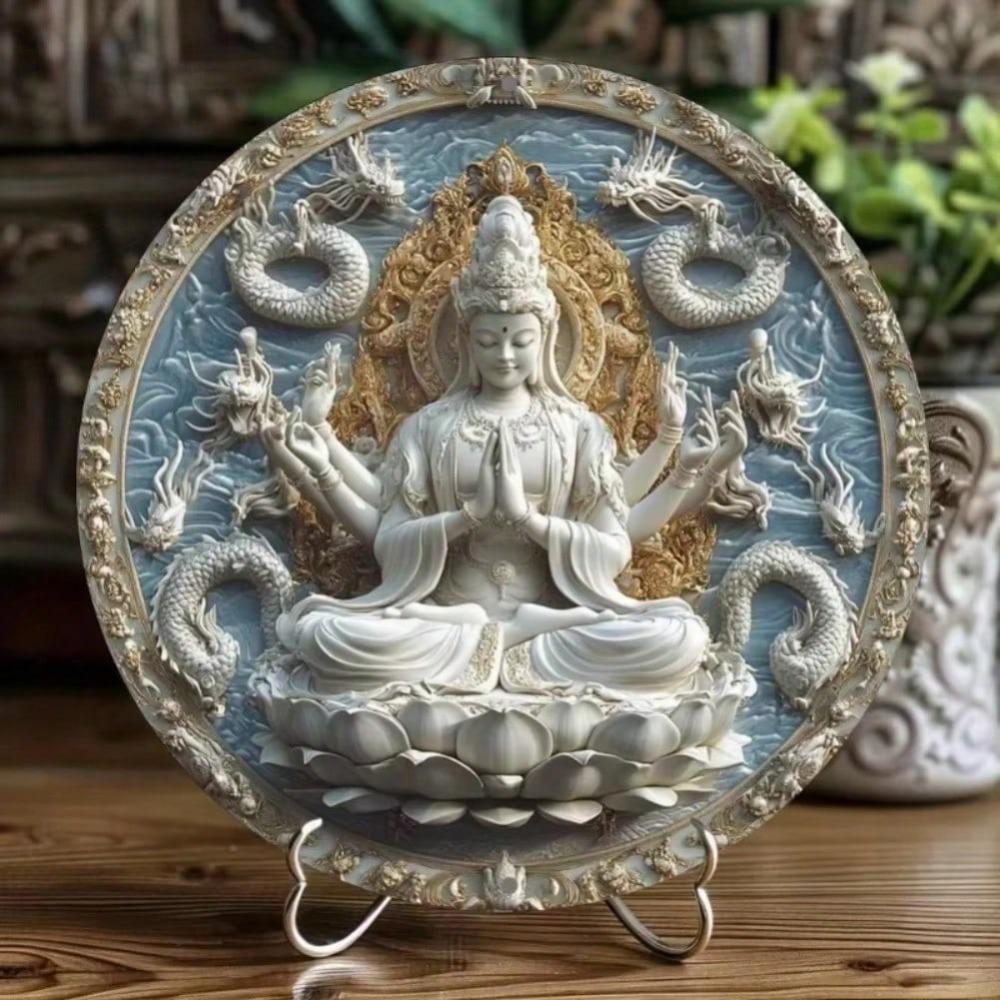 2D Metal Wall Art Buddha Signage Home Decor
