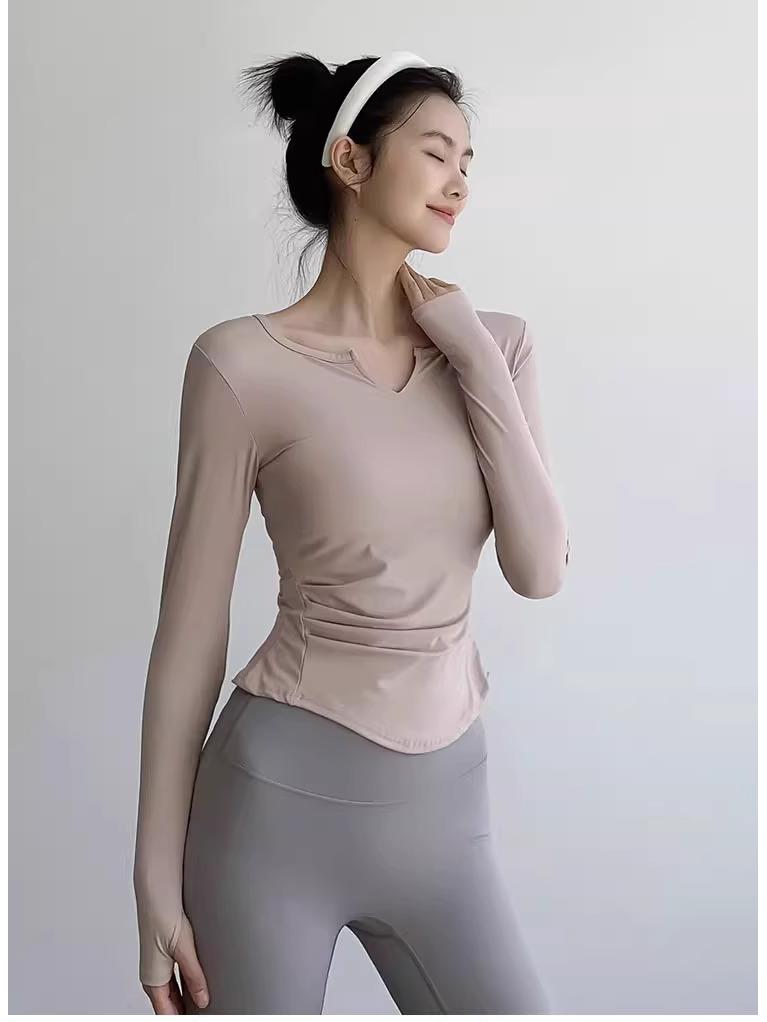 Women's Quick-Dry Slimming Yoga Long Sleeve Top – Breathable Autumn Fitness Shirt