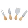 4PCS/Set Stainless Steel Cheese Knives Set Wooden Handle Cheese Cutting Knife Slicer Cutter Set