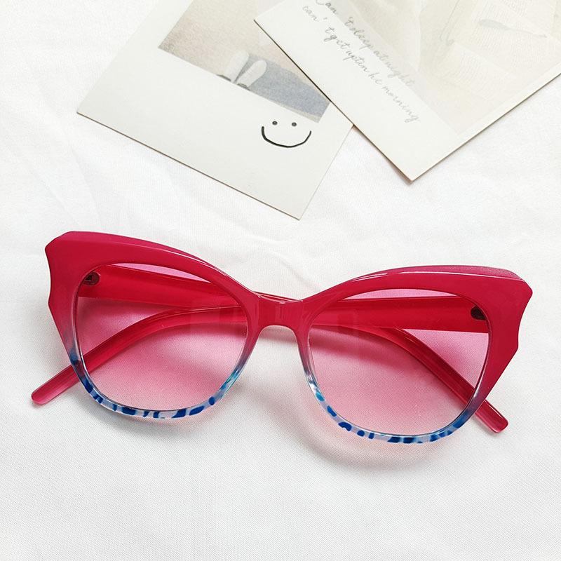 Fashion Cat Eye Sunglasses for Women Sun Glasses Female Cateye Frame Retro Luxury Traveling Gradient Glasses