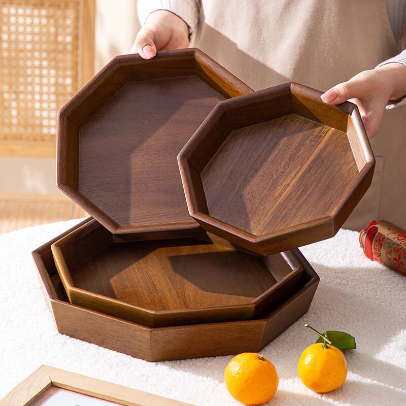 Wooden Octagonal Dried Fruit Tray
