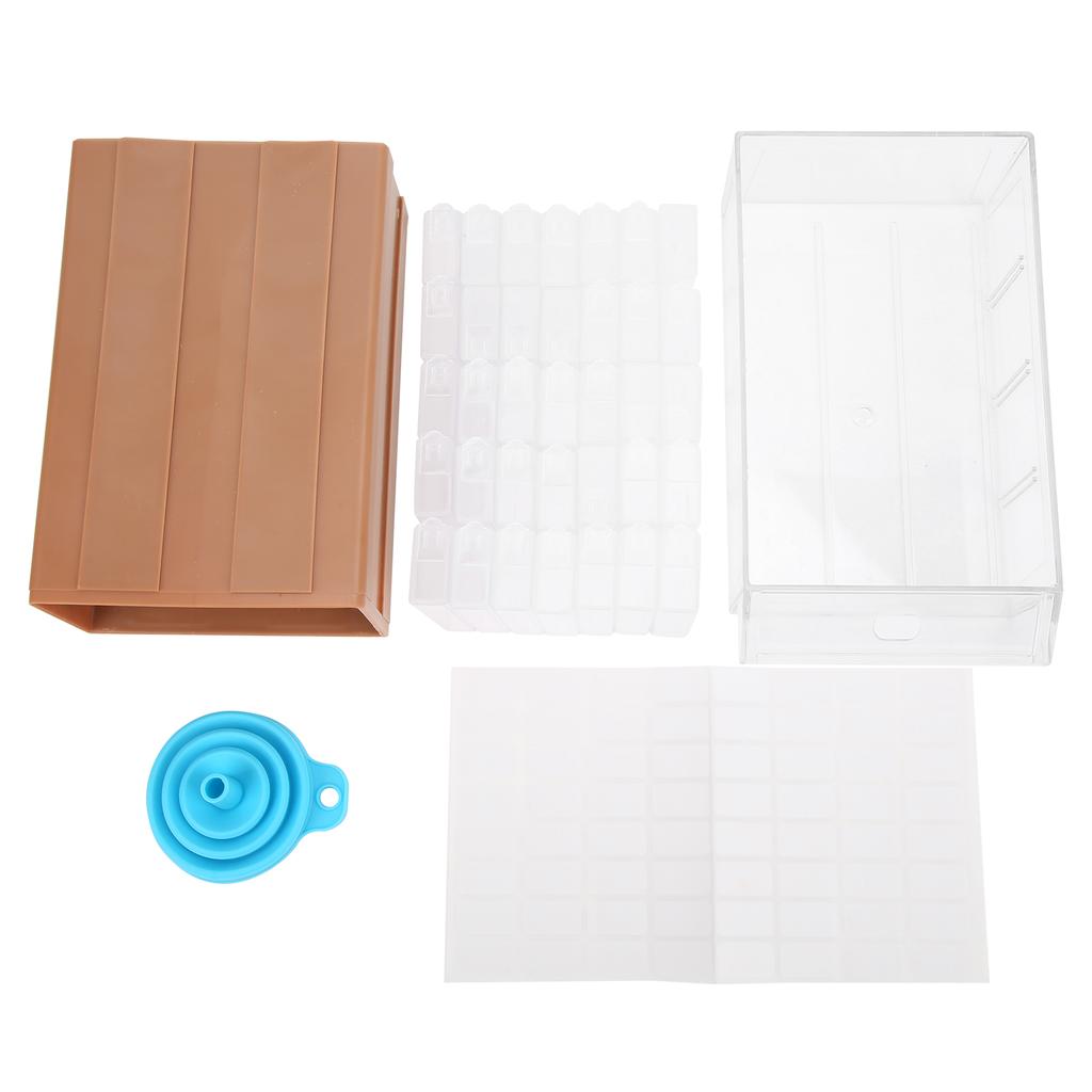 Opbergdoos DIY Lade Type PP Strass Container met 35 Kleine Doosjes Trechter Sticker voor Knutsel Strass Opbergen