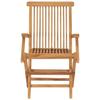 Folding Garden Chairs 6 pcs Solid Teak Wood