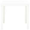 Garden Table White 78 X 78 X 72 Cm Plastic